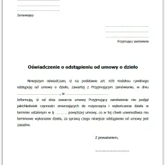 Jak bezpiecznie odstąpić od umowy zlecenia bez konsekwencji prawnych