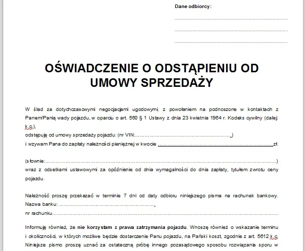 Jak bezpiecznie i skutecznie napisać odstąpienie od umowy kupna bez konsekwencji