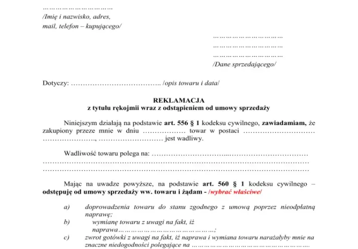 Reklamacja czy odstąpienie od umowy? Uniknij kosztownych błędów prawnych