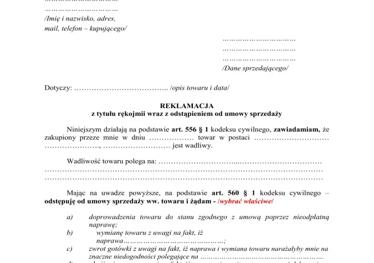 Reklamacja czy odstąpienie od umowy? Uniknij kosztownych błędów prawnych
