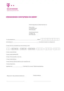 Jak wypełnić formularz odstąpienia od umowy T-Mobile: 7 kroków